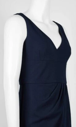 Adrianna Papell - AP1E206762 Sleeveless V-Neck Column Long Crepe Dress -Wedding Dress Shop adrianna papell ap1e206762 sleeveless v neck column long crepe dress evening dresses 14840422498387