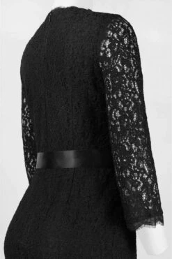 Adrianna Papell - Quarter Length Sleeves Lace Short Dress 41910400 -Wedding Dress Shop adrianna papell quarter length sleeves lace short dress 41910400 special occasion dress 4 black 28966394888275