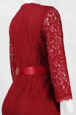 Adrianna Papell - Quarter Length Sleeves Lace Short Dress 41910400 -Wedding Dress Shop adrianna papell quarter length sleeves lace short dress 41910400 special occasion dress 5445839224889