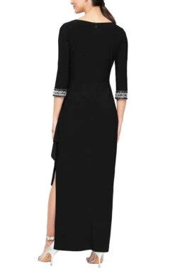 Alex Evenings - 1351416 Quarter Sleeved Long Dress -Wedding Dress Shop alex evenings 1351416 quarter sleeved long dress mother of the bride dresses 31435104911443