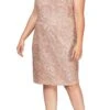 Alex Evenings - 417654 Sequin Cap Sleeve Midi Dress
