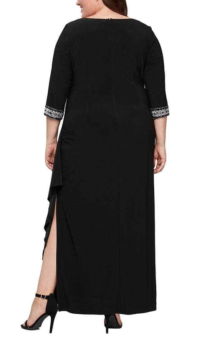 Alex Evenings - 4351416 Keyhole Front Drape Off Dress 4 Alex Evenings - 4351416 Keyhole Front Drape Off Dress - Image 4