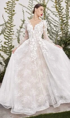 Andrea And Leo - A1067W Floral Applique Lace Bridal Gown 5 Andrea And Leo - A1067W Floral Applique Lace Bridal Gown -Wedding Dress Shop andrea and leo a1067w floral applique lace bridal gown bridal dresses 29480372764755