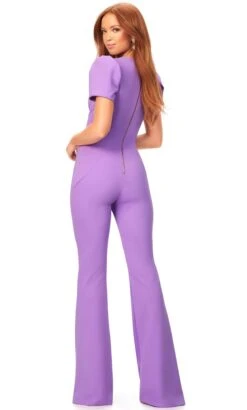 Ashley Lauren 11218 - Puff Sleeve Scuba Jumpsuit -Wedding Dress Shop ashley lauren 11218 puff sleeve scuba jumpsuit special occasion dress 31692359991379