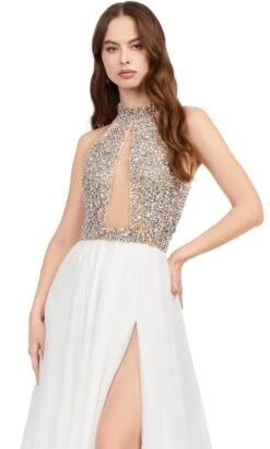 Ashley Lauren 11248 - High Neck Beaded Chiffon Gown -Wedding Dress Shop ashley lauren 11248 high neck beaded chiffon gown formal gowns 32362713120851