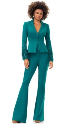 Ashley Lauren 11315 - Long Sleeve Two-Piece Pantsuit -Wedding Dress Shop ashley lauren 11315 long sleeve two piece pantsuit special occasion dress 0 dark emerald 31692521209939