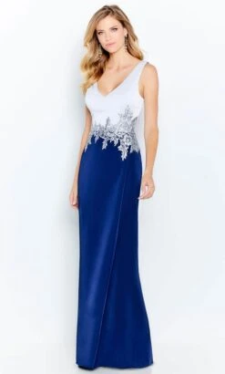 Cameron Blake 120611W - Dual Toned Evening Gown -Wedding Dress Shop cameron blake 120611w dual toned evening gown evening dresses 31897740640339
