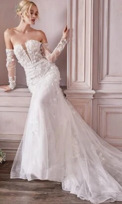 Cinderella Divine Bridal CD977W - Trumpet Wedding Gown -Wedding Dress Shop cinderella divine bridal cd977w trumpet wedding gown special occasion dress 29625171902547
