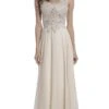Cinderella Divine - Cap Sleeve Embellished Illusion Lace Gown