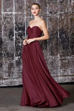 Cinderella Divine - CD0165 Strapless Sweetheart A-line Gown 9 Cinderella Divine - CD0165 Strapless Sweetheart A-line Gown -Wedding Dress Shop cinderella divine cd0165 strapless sweetheart a line gown bridesmaid dresses xxs burgundy 28290496168019