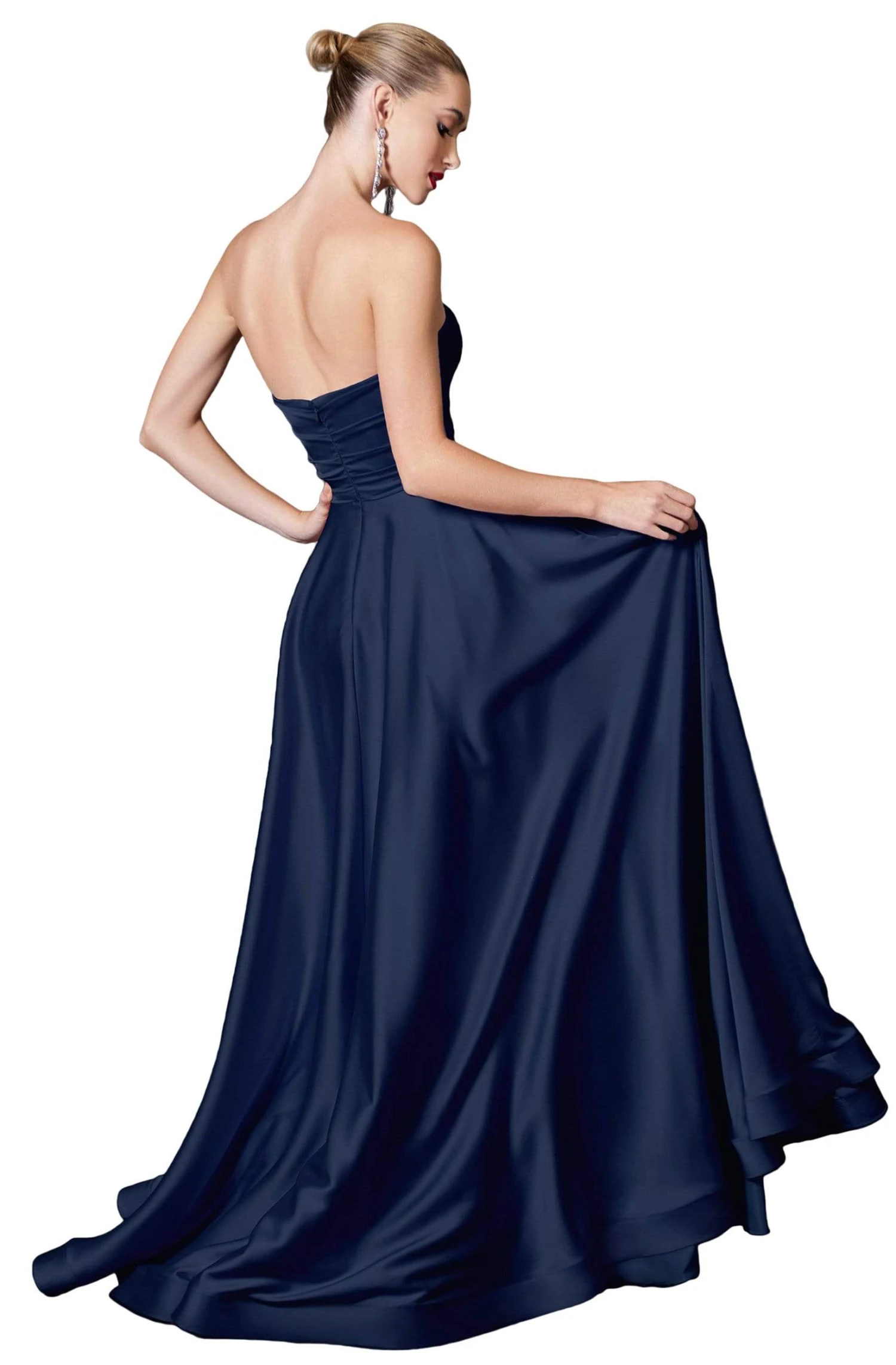 Cinderella Divine - CD0165 Strapless Sweetheart A-line Gown 2 Cinderella Divine - CD0165 Strapless Sweetheart A-line Gown - Image 2