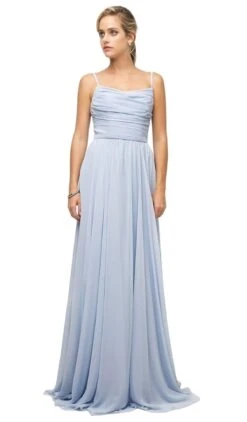 Cinderella Divine - UR136 Sleeveless Empire Waist Chiffon Dress -Wedding Dress Shop cinderella divine ur136 sleeveless empire waist chiffon dress bridesmaid dresses 4 baby blue 28048653549651