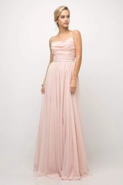 Cinderella Divine - UR136 Sleeveless Empire Waist Chiffon Dress -Wedding Dress Shop cinderella divine ur136 sleeveless empire waist chiffon dress bridesmaid dresses 4 peach 28048659513427