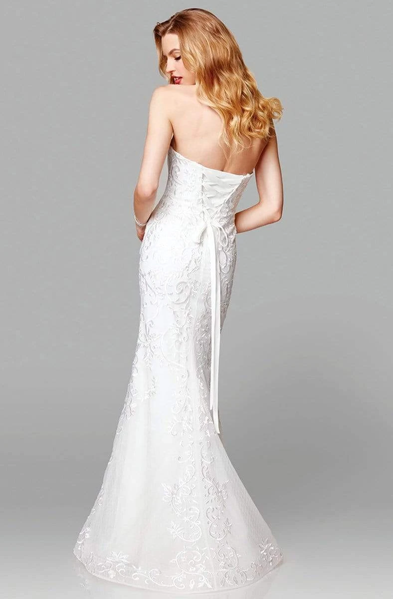 Clarisse - 600105 Embroidered Strapless Mermaid Gown 2 Clarisse - 600105 Embroidered Strapless Mermaid Gown - Image 2