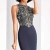 Clarisse - S3075 Embellished Jewel Column Dress