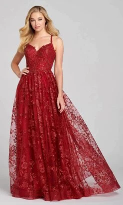 Colette For Mon Cheri CL12116 - V-Neck Glitter Prom Dress 9 Colette For Mon Cheri CL12116 - V-Neck Glitter Prom Dress -Wedding Dress Shop colette for mon cheri cl12116 v neck glitter prom dress prom dresses 00 scarlet scarlet 31854299152467