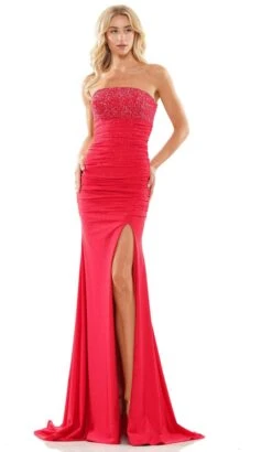 Colors Dress 2871 - Beaded Strapless Sheath Dress 5 Colors Dress 2871 - Beaded Strapless Sheath Dress -Wedding Dress Shop colors dress 2871 beaded strapless sheath dress special occasion dress 0 red 32065790967891