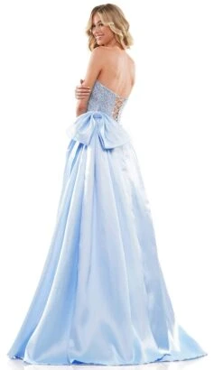 Colors Dress 2971 - Straight Across Bow Accent Ballgown -Wedding Dress Shop colors dress 2971 straight across bow accent ballgown prom dresses 31803170226259