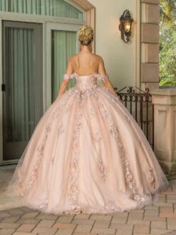 Dancing Queen 1687 - Draped Sleeve Floral Ballgown 9 Dancing Queen 1687 - Draped Sleeve Floral Ballgown -Wedding Dress Shop dancing queen 1687 draped sleeve floral ballgown ball gowns 32202738958419