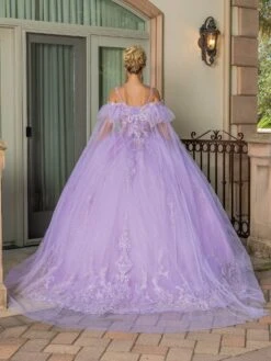 Dancing Queen 1713 - Flutter Sleeve Quinceanera Ballgown -Wedding Dress Shop dancing queen 1713 flutter sleeve quinceanera ballgown special occasion dress 32059111473235