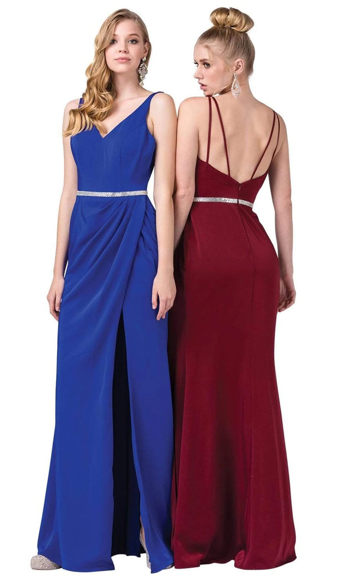 Dancing Queen - 2632 Sleeveless V-neck Embellished Trumpet Dress 6 Dancing Queen - 2632 Sleeveless V-neck Embellished Trumpet Dress - Image 6