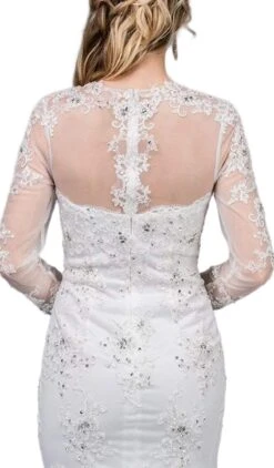 Dancing Queen Bridal - 75 Lace Applique Long Sleeve Trumpet Dress 7 Dancing Queen Bridal - 75 Lace Applique Long Sleeve Trumpet Dress -Wedding Dress Shop dancing queen bridal 75 lace applique long sleeve trumpet dress wedding dresses 11047304757331