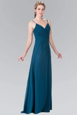 Elizabeth K - GL2374 Sweetheart Spaghetti Strap Ruched Bodice Dress -Wedding Dress Shop elizabeth k gl2374 sweetheart spaghetti strap ruched bodice dress bridesmaid dresses xs teal 5412156932153