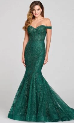 Ellie Wilde EW121014 - Sculpted Embellished Long Gown