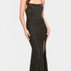 Faviana S10806 - Beaded Scoop Neck Evening Gown