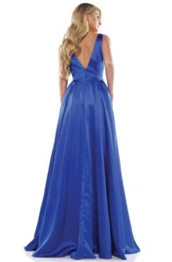 Glow Dress - G904 Deep V-Neck Satin A-Line Gown 17 Glow Dress - G904 Deep V-Neck Satin A-Line Gown -Wedding Dress Shop glow dress g904 deep v neck satin a line gown prom dresses 13825206255699