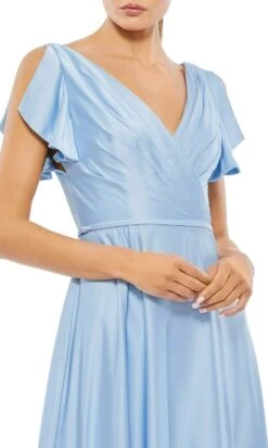 Ieena Duggal 11256 - V-Neck Satin Long Dress 5 Ieena Duggal 11256 - V-Neck Satin Long Dress -Wedding Dress Shop ieena duggal 11256 v neck satin long dress prom dresses 31483075887187