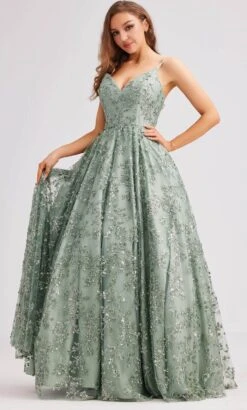 J'Adore Dresses J23035 - Embellished Tulle Ballgown 12 J'Adore Dresses J23035 - Embellished Tulle Ballgown -Wedding Dress Shop j adore dresses j23035 embellished tulle ballgown special occasion dress 2 sage 32346686816339
