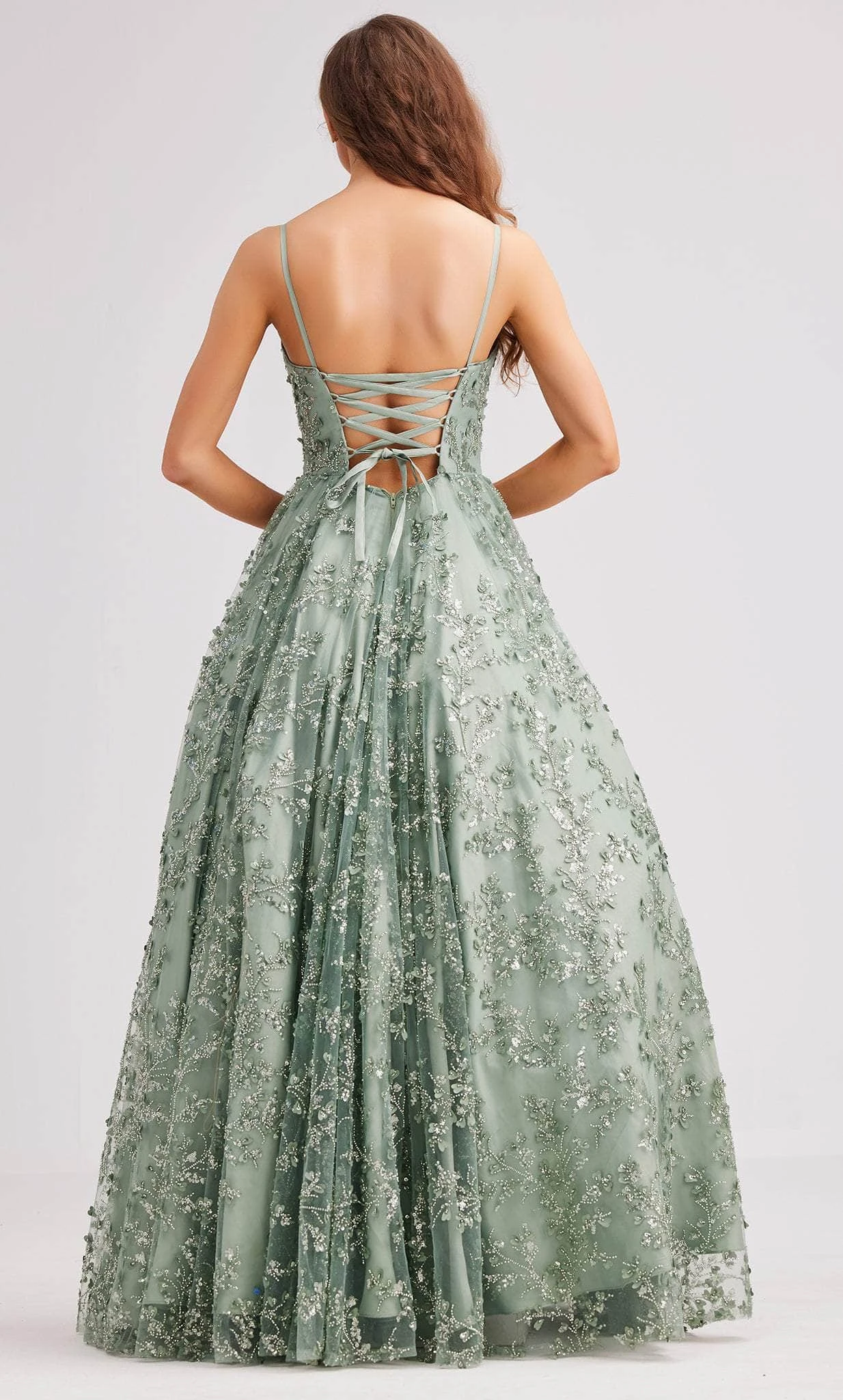 J'Adore Dresses J23035 - Embellished Tulle Ballgown 7 J'Adore Dresses J23035 - Embellished Tulle Ballgown - Image 7