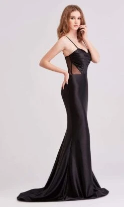 J'Adore Dresses - J15031 Cowl Sweetheart Satin Dress -Wedding Dress Shop j adore j15031 cowl sweetheart satin dress evening dresses 2 black 15647363072083