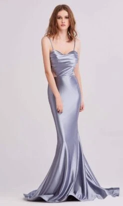 J'Adore Dresses - J15031 Cowl Sweetheart Satin Dress -Wedding Dress Shop j adore j15031 cowl sweetheart satin dress evening dresses 2 desert blue 15647362941011