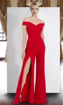 Janique - K6594 Off Shoulder Jumpsuit -Wedding Dress Shop janique k6594 off shoulder jumpsuit special occasion dress 30080908591187
