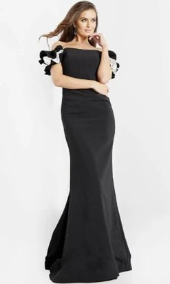 Jovani 07017 - Off Shoulder Sheath Evening Dress -Wedding Dress Shop jovani 07017 off shoulder sheath evening dress evening dresses 31164396503123