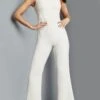 Jovani 22589 - Sleeveless Asymmetric Jumpsuit