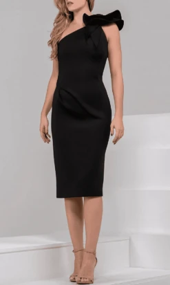Jovani - 23886 Ruffled One Shoulder Strap Cocktail Dress -Wedding Dress Shop jovani 23886 ruffled one shoulder strap cocktail dress cocktail dresses 28621321830483