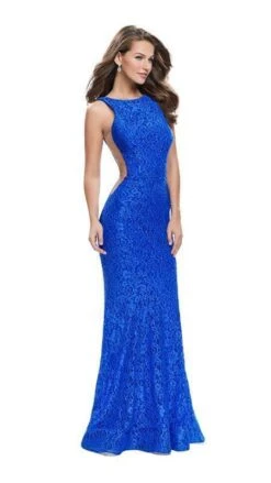 La Femme - 24903 Sleeveless Jewel Back Lace Mermaid Gown 8 La Femme - 24903 Sleeveless Jewel Back Lace Mermaid Gown -Wedding Dress Shop la femme 24903 sleeveless jewel back lace mermaid gown special occasion dress 5511565213753