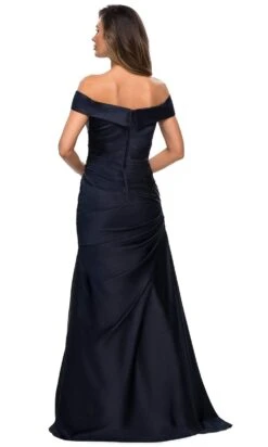 La Femme - 28103 Off Shoulder Pleated Satin Evening Gown 15 La Femme - 28103 Off Shoulder Pleated Satin Evening Gown -Wedding Dress Shop la femme 28103 off shoulder pleated satin evening gown mother of the bride dresses 28114091311187