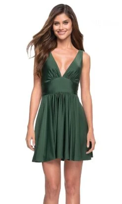 La Femme 30926 - Sleeveless Flare Homecoming Dress -Wedding Dress Shop la femme 30926 sleeveless flare homecoming dress special occasion dress 31019707564115