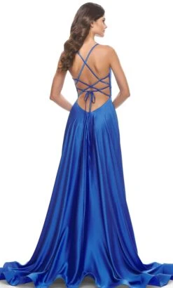 La Femme 31533 - V Neckline Wide Waistband Long Dress -Wedding Dress Shop la femme 31533 v neckline wide waistband long dress special occasion dress 31789062029395