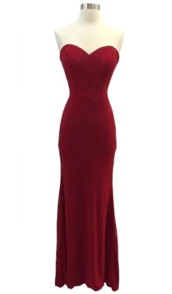 Aspeed Design - Lace Strapless Sweetheart Prom Dress -Wedding Dress Shop lace strapless sweetheart prom dress dress 5654826483769