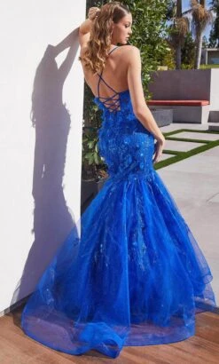 Ladivine CM328 - Lace-Up Embellished Prom Gown -Wedding Dress Shop ladivine cm328 lace up embellished prom gown special occasion dress 31834695729235