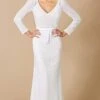 Lara Dresses - 51069 Embellished Lace Sheath Bridal Gown