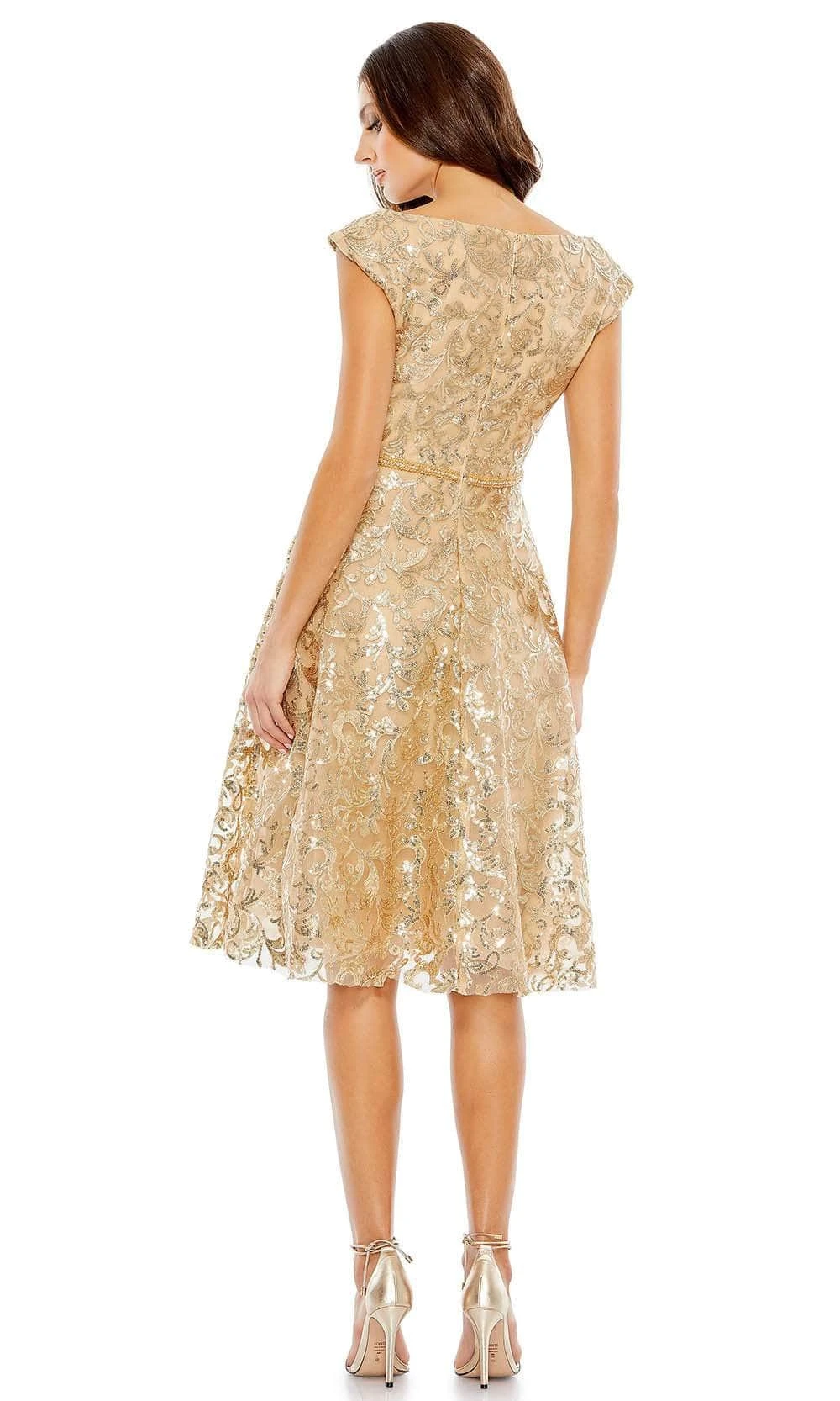 Mac Duggal 68012 - Cap Sleeved Formal Dress 2 Mac Duggal 68012 - Cap Sleeved Formal Dress - Image 2