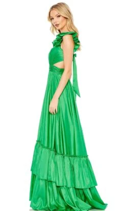 Mac Duggal 68062 - Flutter Sleeve Tiered Prom Gown -Wedding Dress Shop mac duggal 68062 flutter sleeve tiered prom gown prom dresses 31469997359187