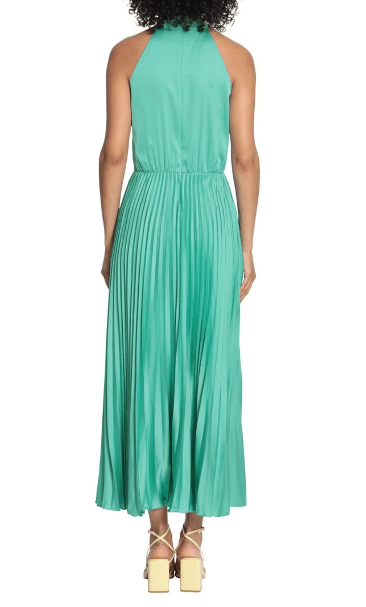 Maggy London G5328M - Halter Pleated A-line Dress 2 Maggy London G5328M - Halter Pleated A-line Dress - Image 2