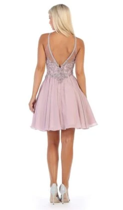 May Queen - MQ1614 Front Keyhole Halter Fit And Flare Cocktail Dress 9 May Queen - MQ1614 Front Keyhole Halter Fit And Flare Cocktail Dress -Wedding Dress Shop may queen mq1614 front keyhole halter fit and flare cocktail dress cocktail dresses 28823857234003